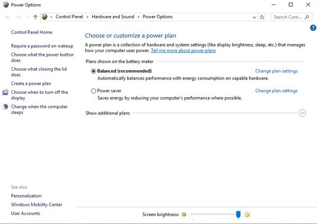 Computer sleeps, hibernate, display off