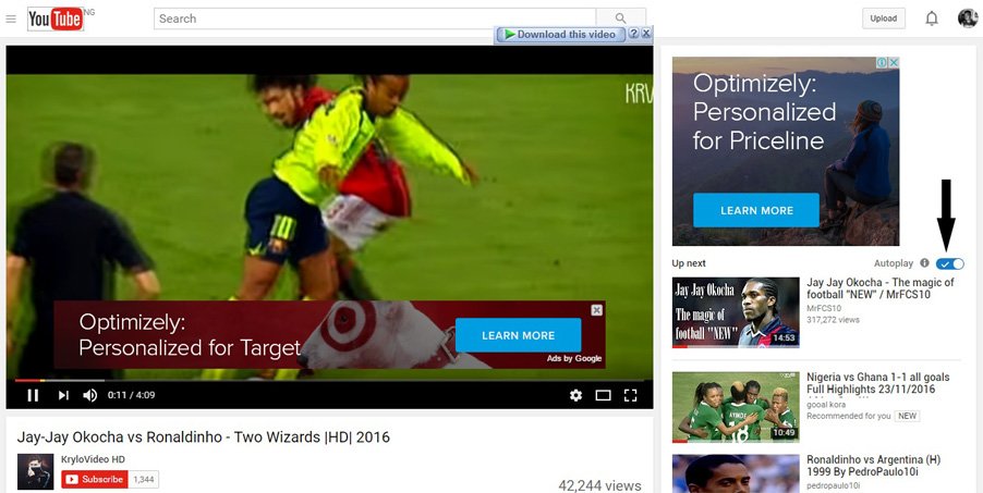 Disable YouTube AutoPlay