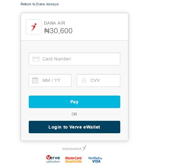 Dana air online booking