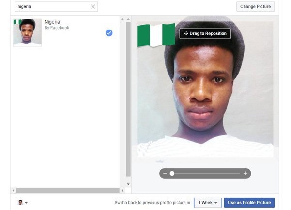 add country flag to facebook profile picture