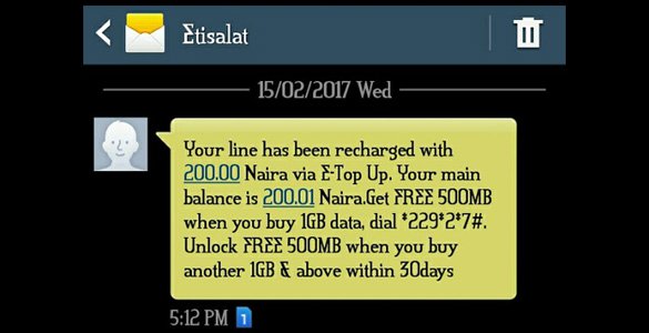 Get Free N200 Etisalat Airtime