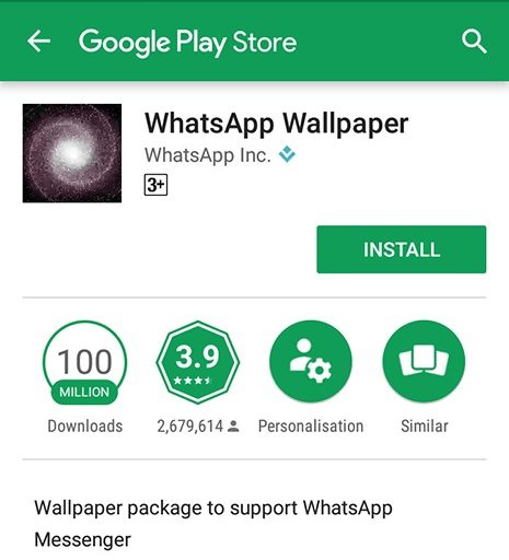 change whatsapp wallpaper