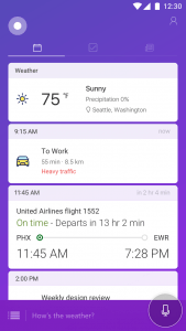 cortana on android lock screen