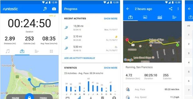 workout tracking software for android