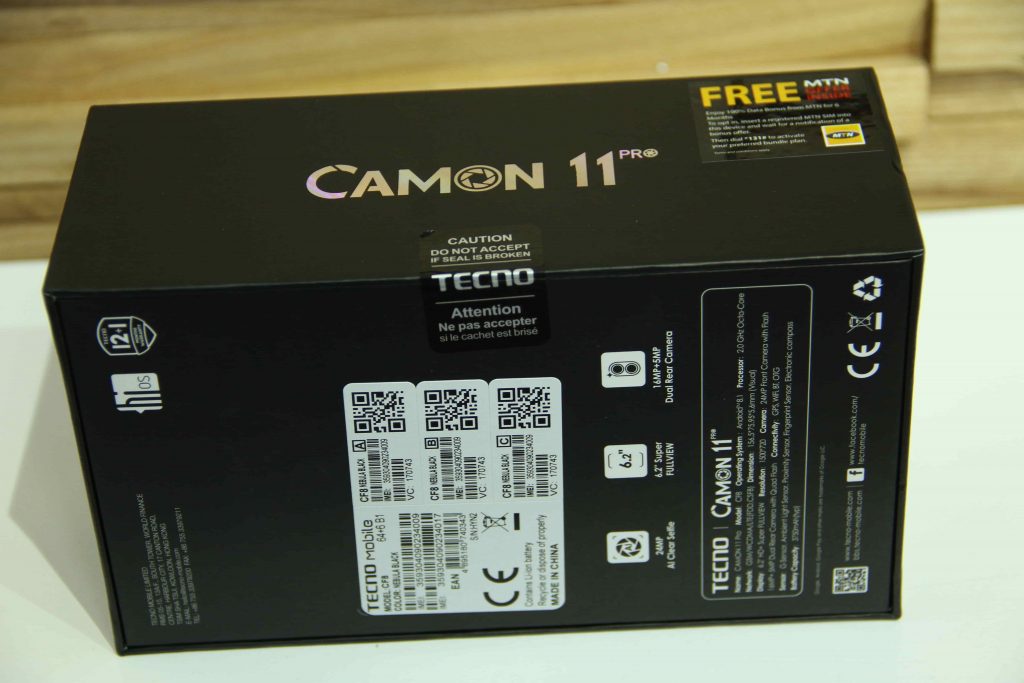 TECNO Camon 11 Pro Unboxing