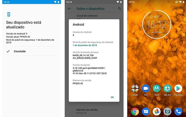 moto g6 play android pie update