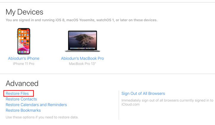 how to recover deleted files from iCloud