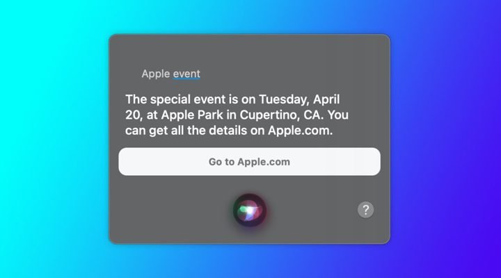 Siri - apple event