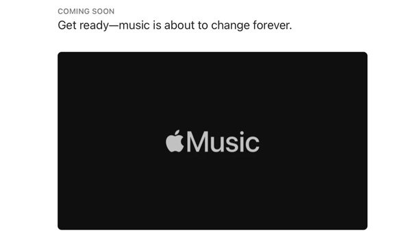 Hi-Fi audio teaser on Apple Music