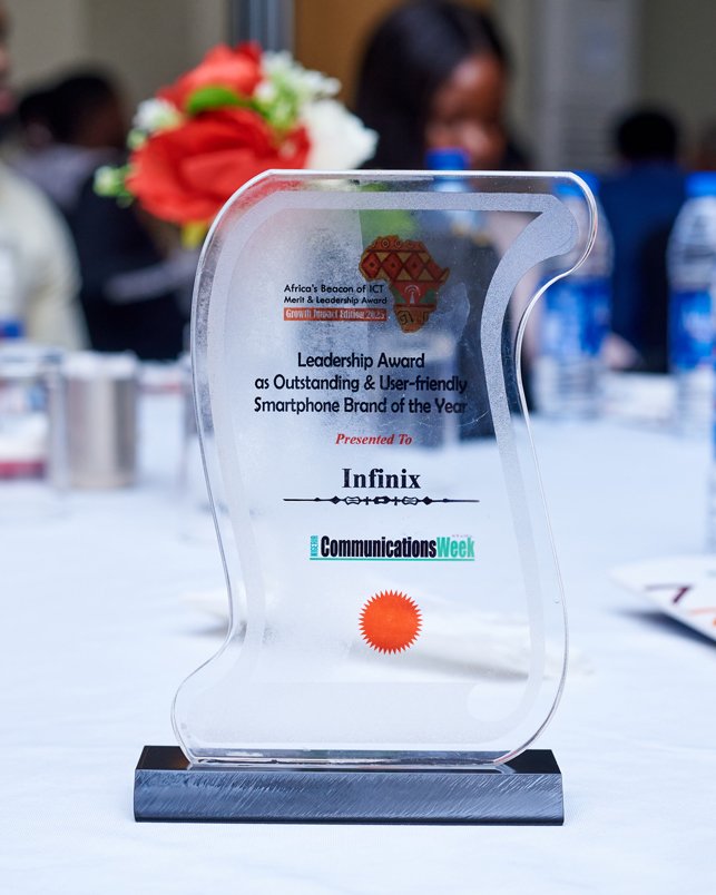 Infinix smartphone brand of the year award