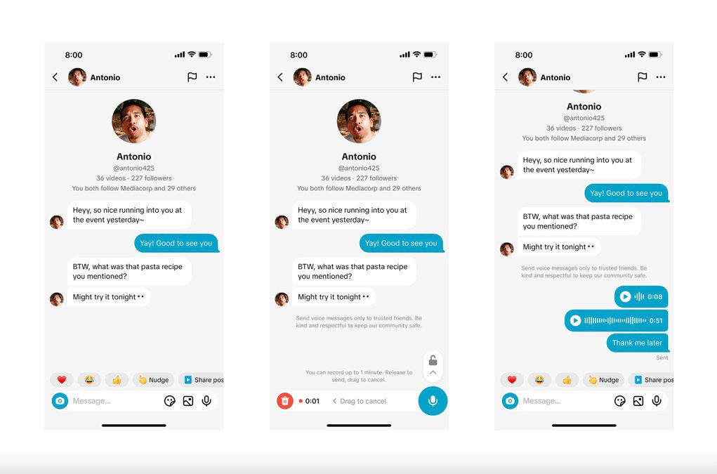tiktok DMs